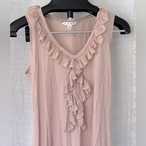 CABI Ruffled Light Pink Top